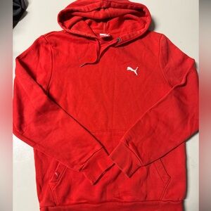Puma Red Sweatshirt Classic Pullover with Logo
